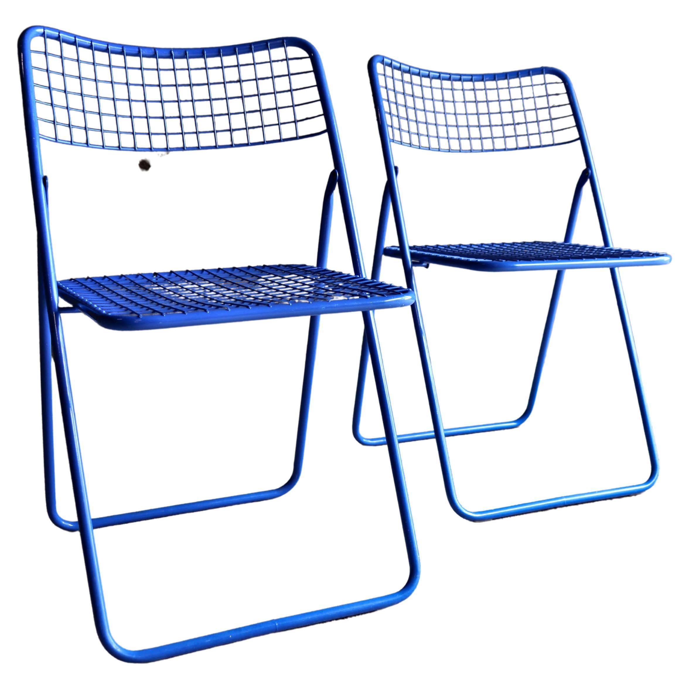Ikea, Rappen, Ted Net Chair, Blue, Niels Gammelgaard, 1976