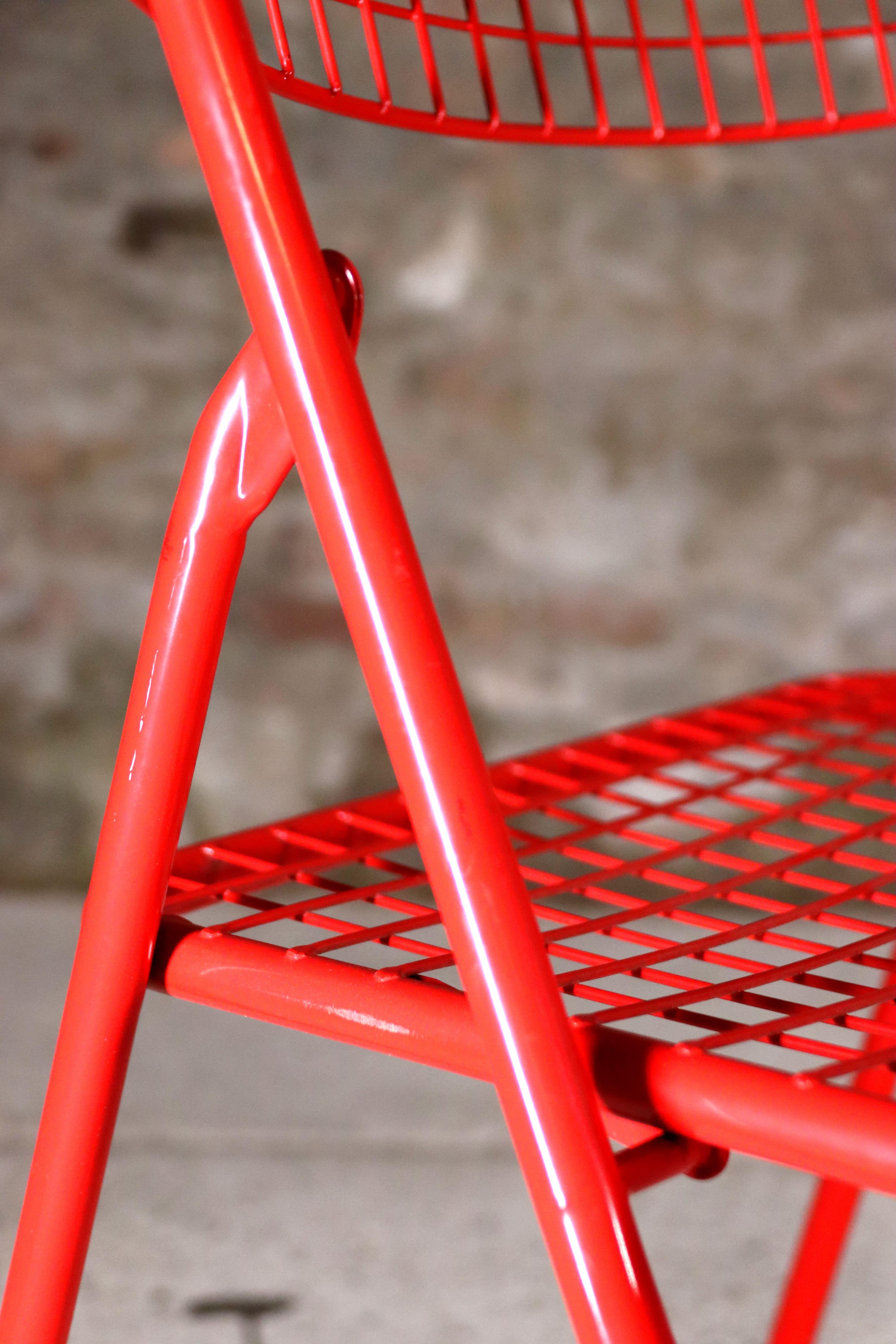 IKEA – Rappen – Ted Net Chair – Red – 6 available – Niels Gammelgaard – 1976 For Sale 2