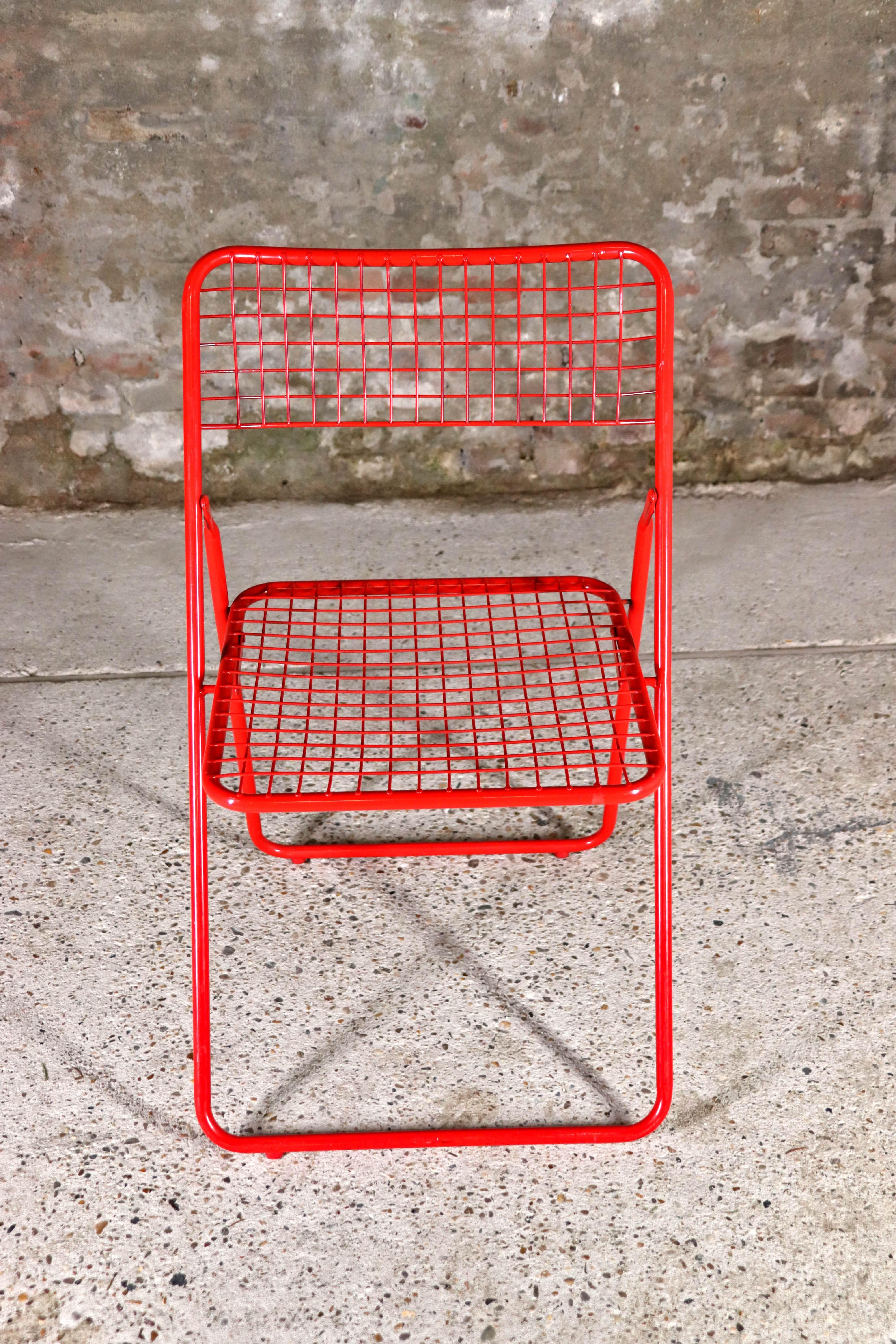 IKEA – Rappen – Ted Net Chair – Red – 6 available – Niels Gammelgaard – 1976 For Sale 3