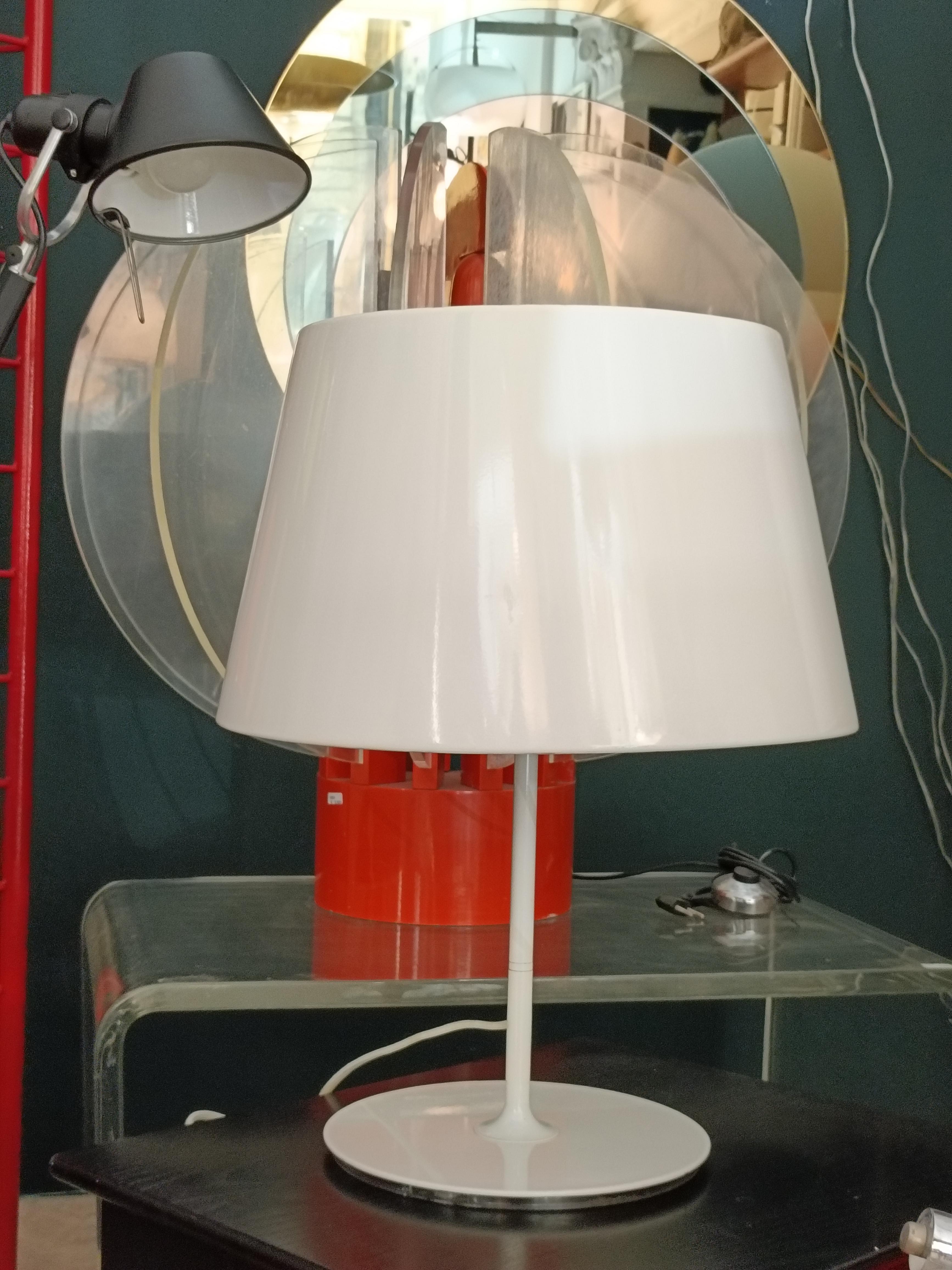 Ikea Rara Lampada da Tavolo Bianca Mod. Kulla, Svezia 1990s Swedish en venta