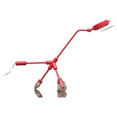 IKEA Red Dog Kila Table Lamp on Wheels