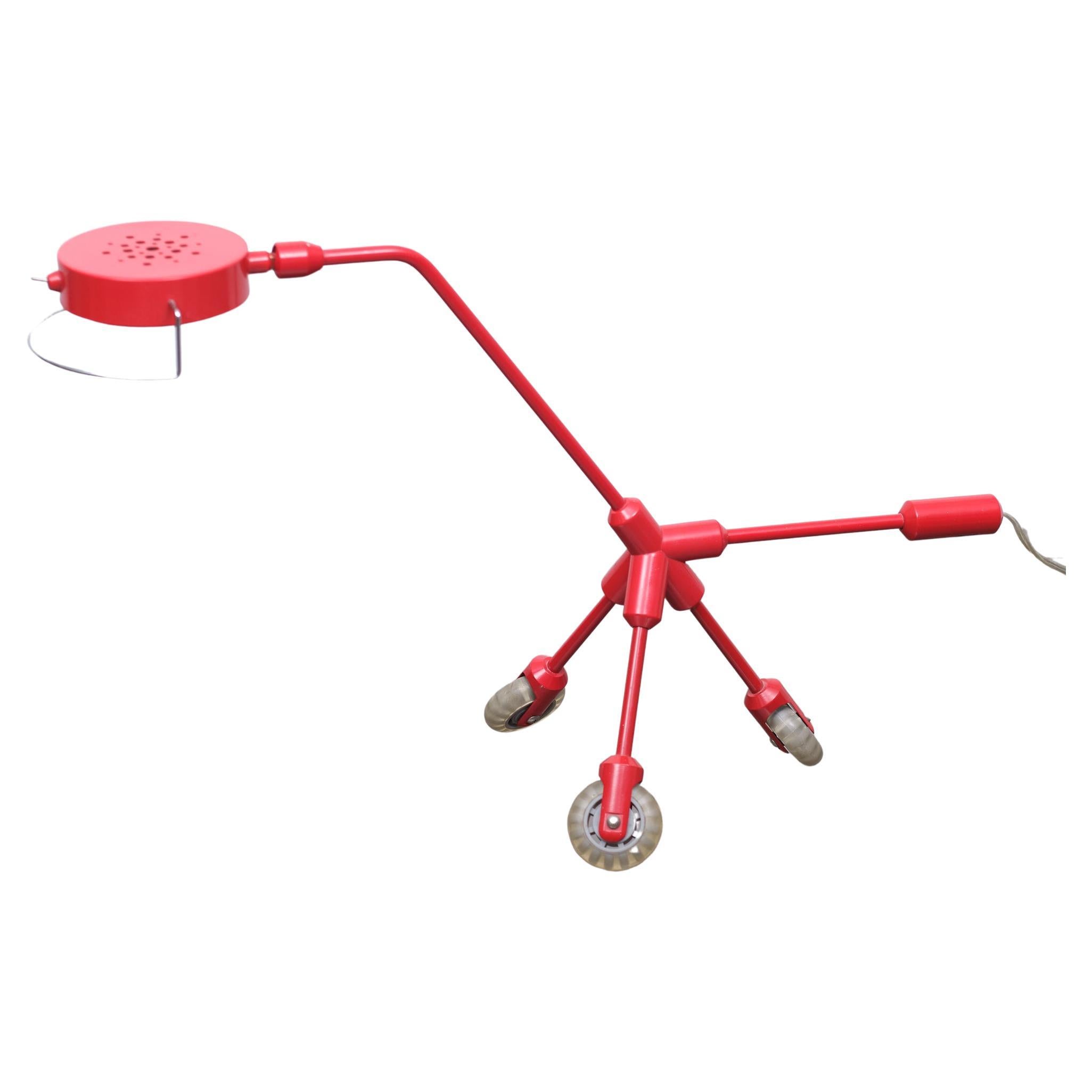 IKEA Red Dog Kila Table Lamp on Wheels