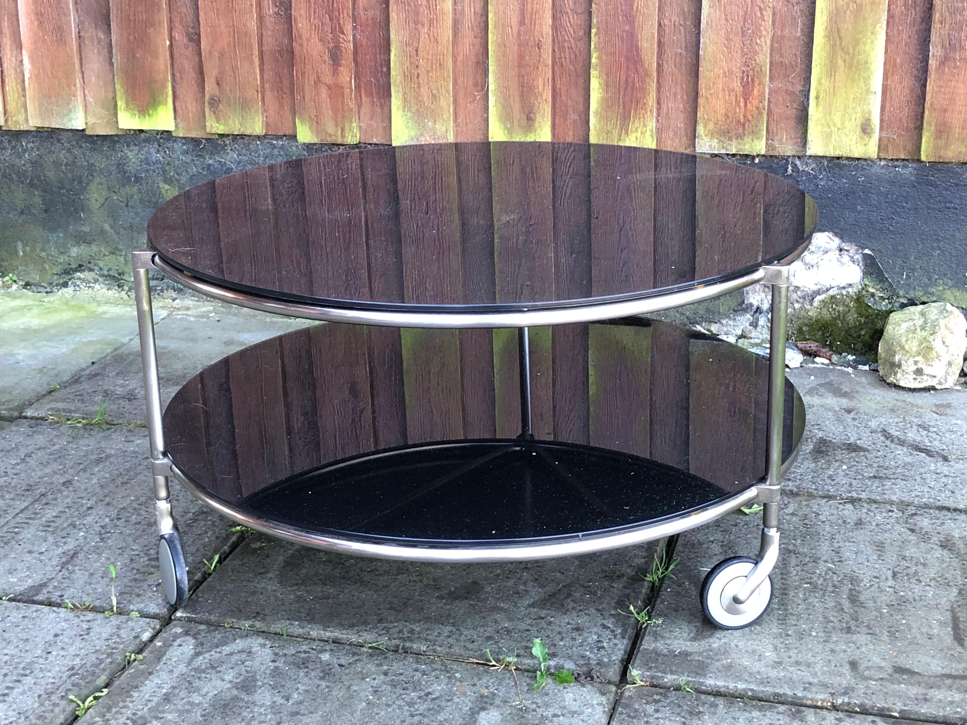 Table basse Ikea Strid en verre noir par Ehlen Johansson 1980 Bon état - En vente à Vejle Øst, DK