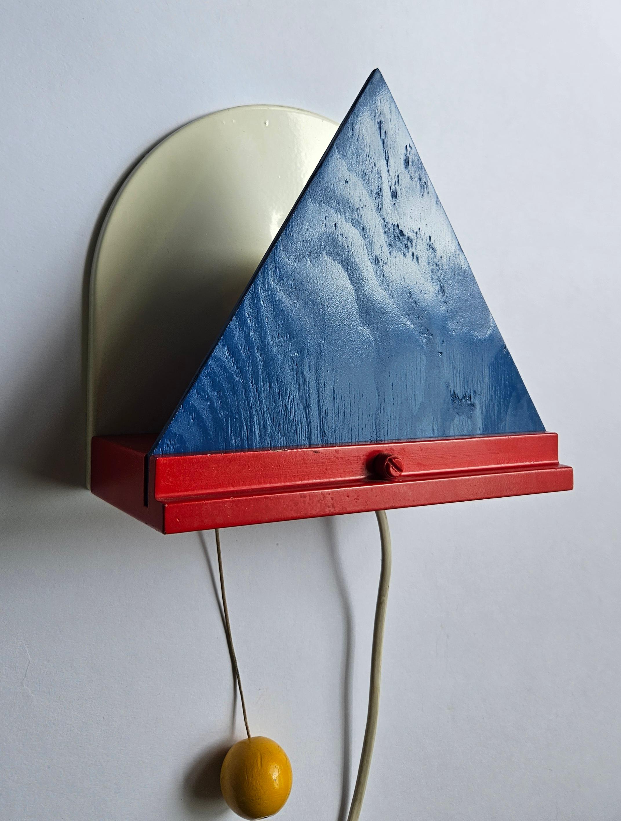 Lámpara de pared Ikea al estilo de Ettore Sottsass, Memphis Milano, Italia, años 80 en venta 2