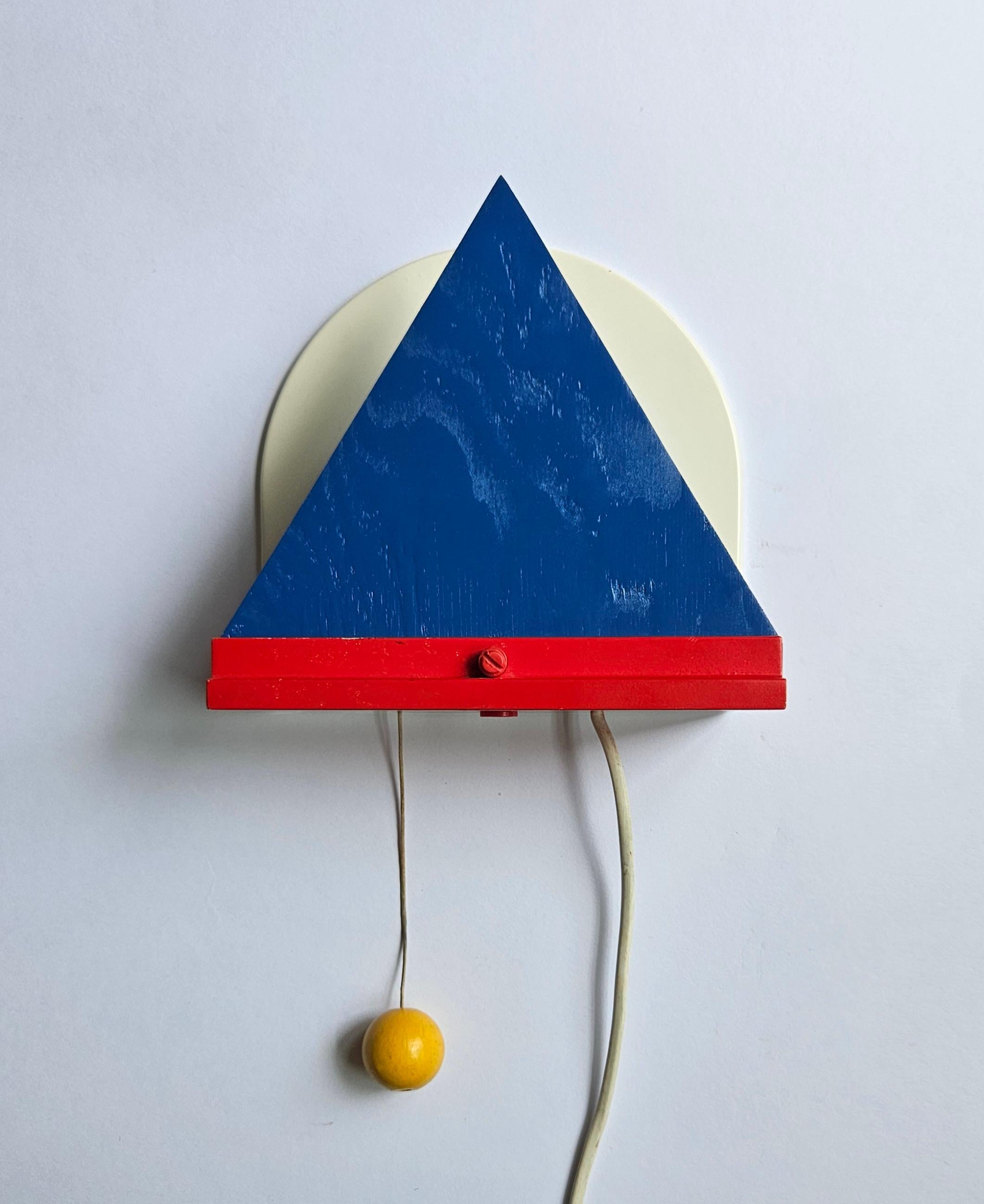 Lámpara de pared Ikea al estilo de Ettore Sottsass, Memphis Milano, Italia, años 80 en venta 3
