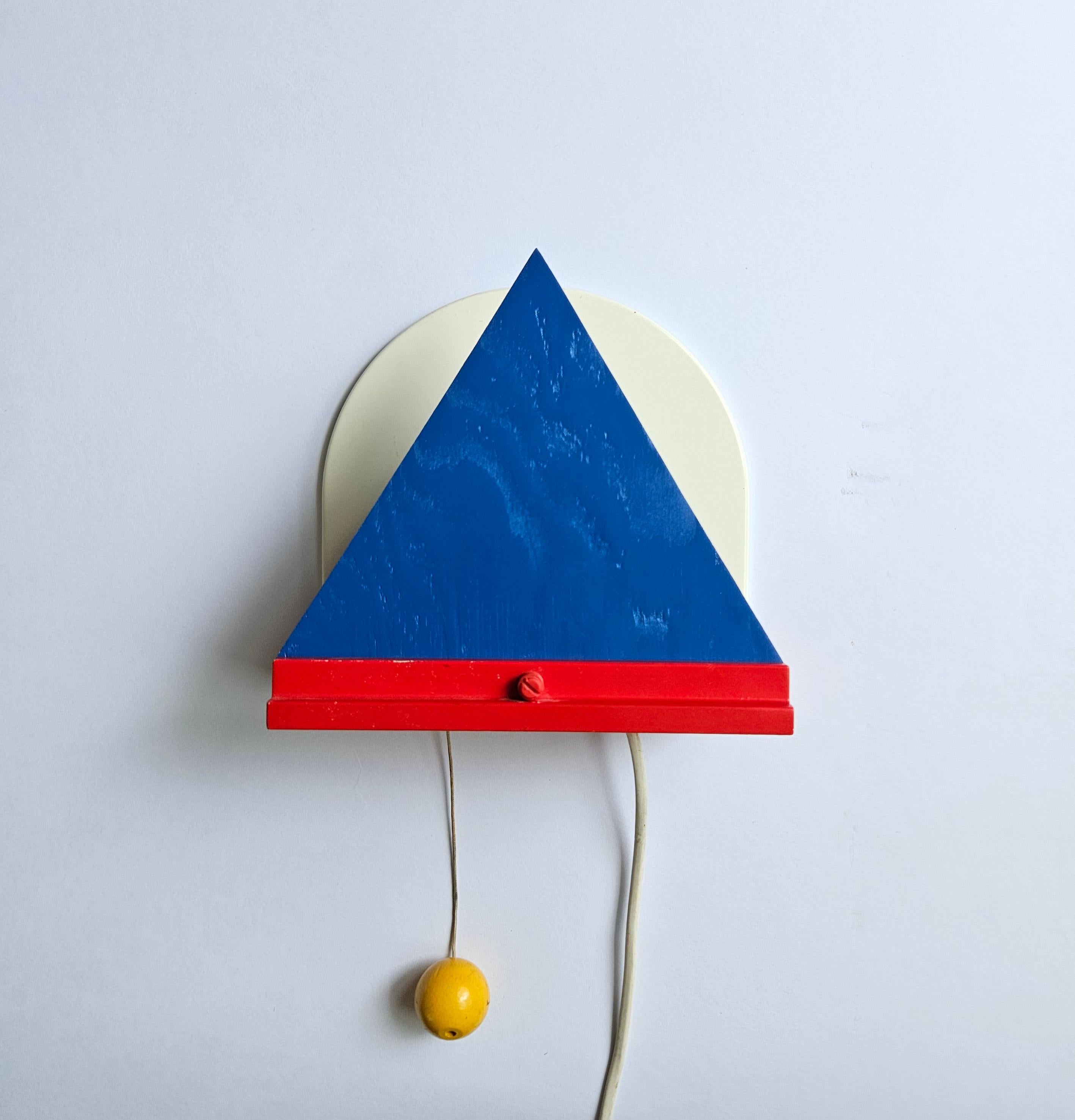 Lámpara de pared Ikea al estilo de Ettore Sottsass, Memphis Milano, Italia, años 80 finales del siglo XX en venta