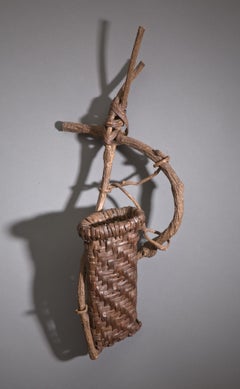 Ikebana Bamboo Basket in Branch