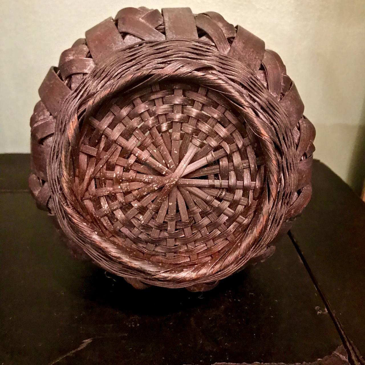 Meiji Ikebana Basket For Sale