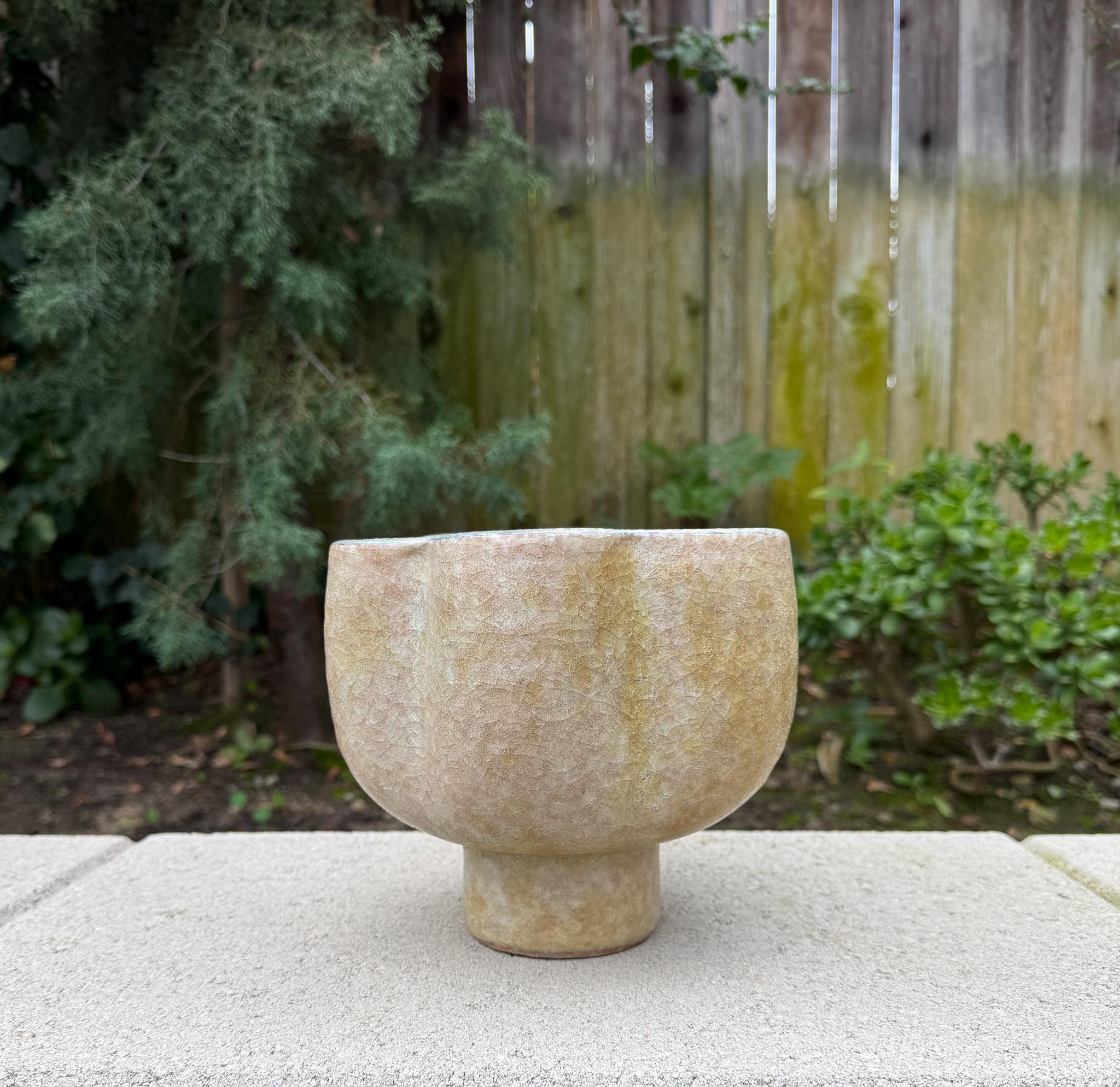 Ikebana Crackle Glaze Keramik Star Vessel,  Japan, ca. 1960 im Angebot 4