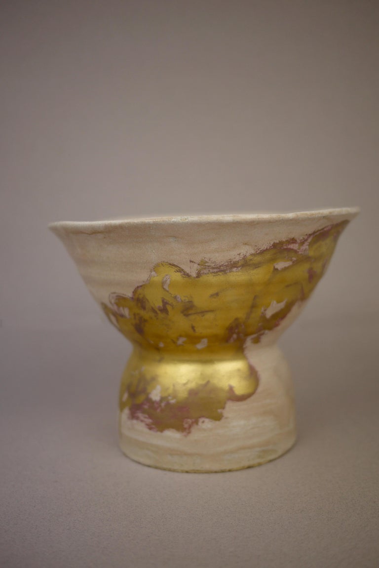 Ikebana Gold Vase For Sale at 1stDibs