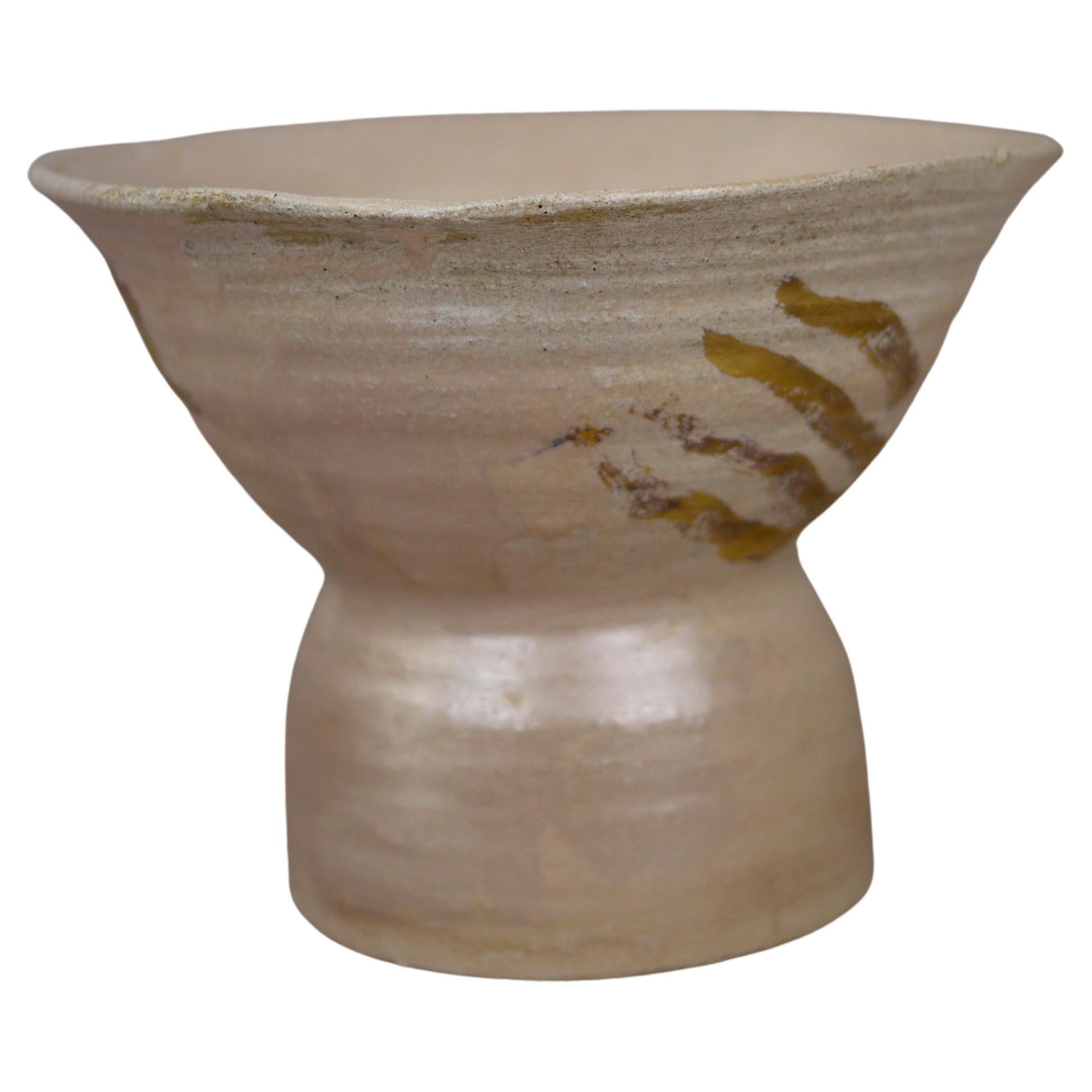 Ikebana Gold Vase For Sale