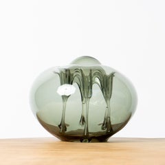 'Ikebana' Hand-Blown Smoked Glass Sculpture by Dragan Drobnjak, 1970s