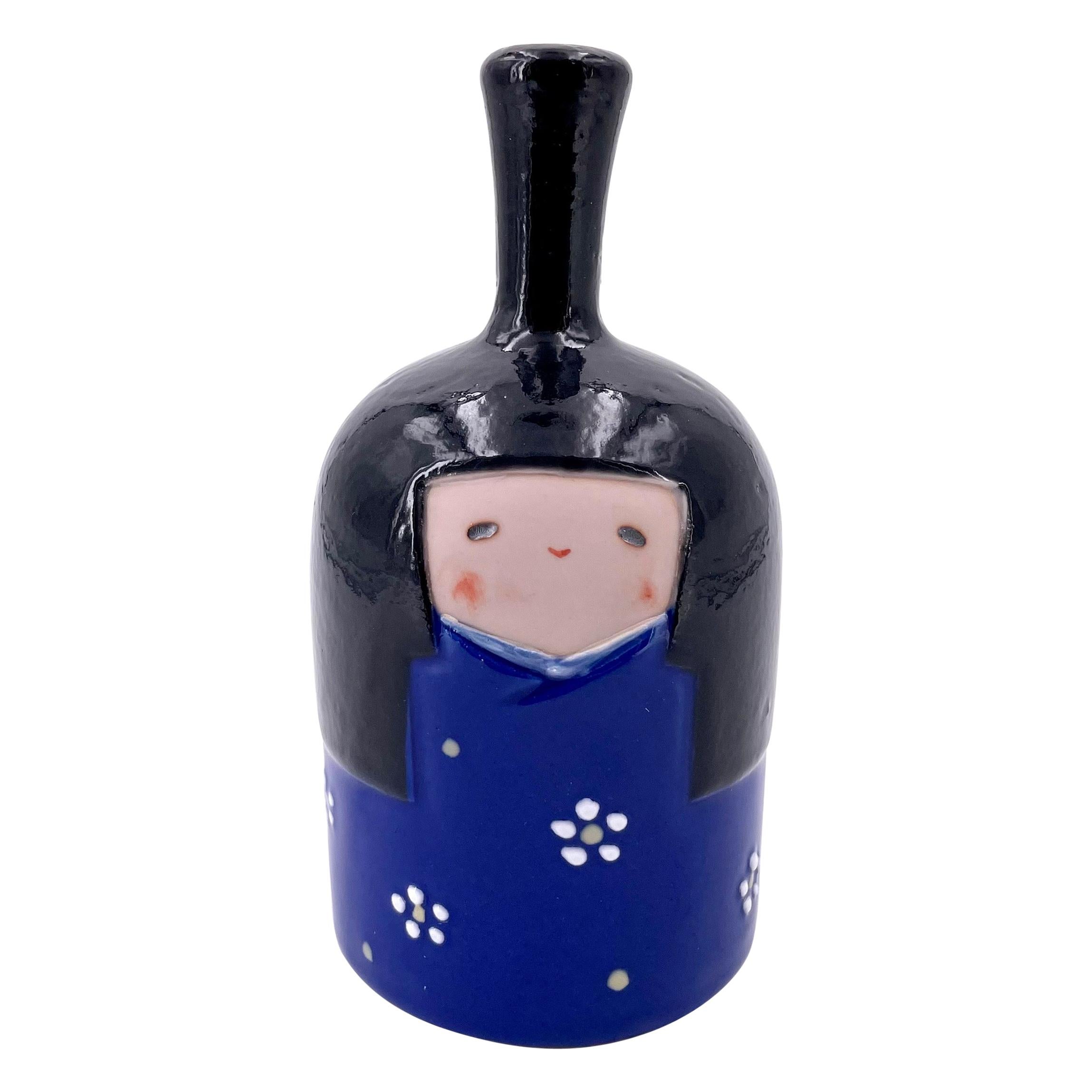 Ikebana Style Petite Japanese Ceramic Bell For Sale