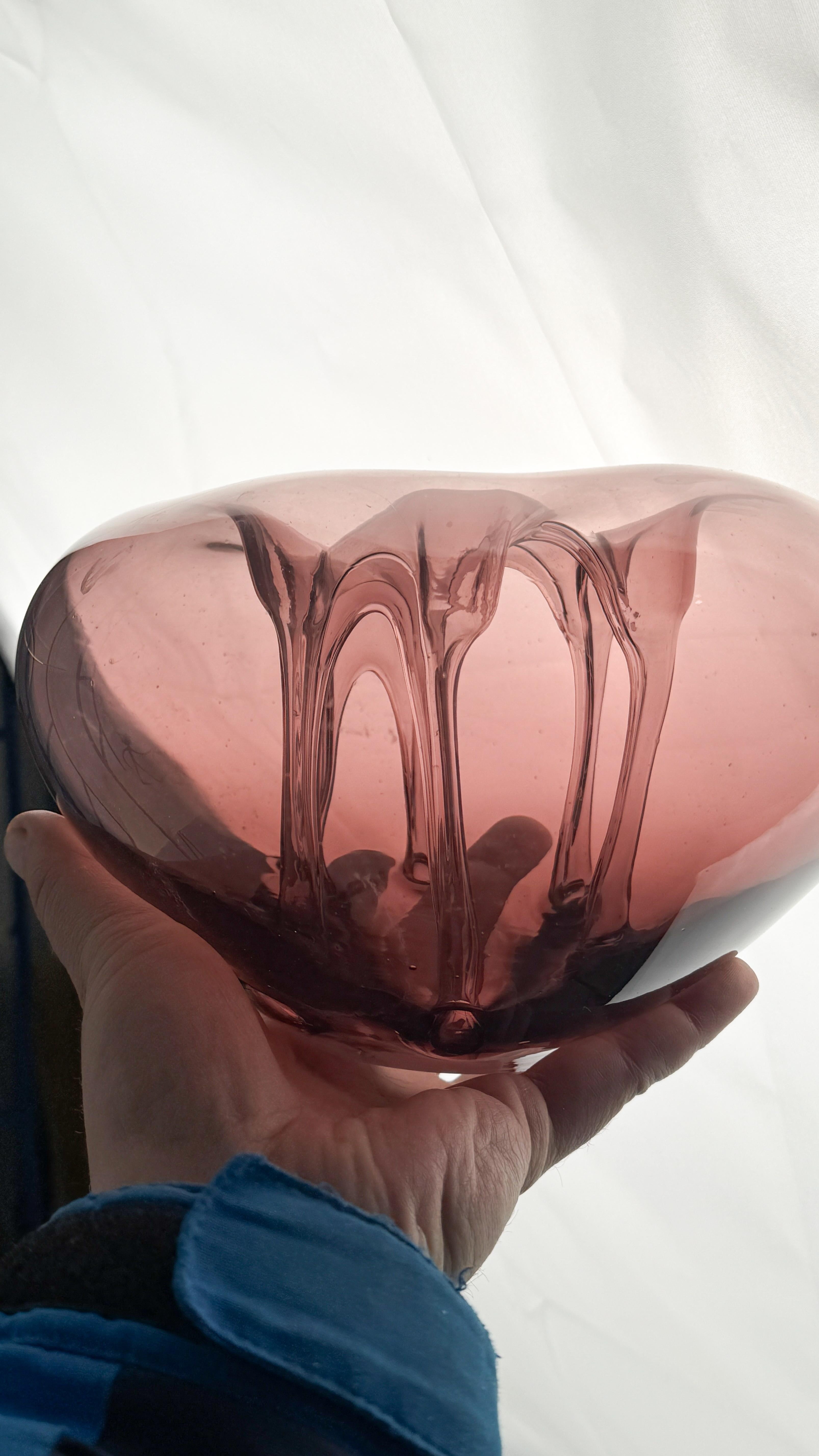 Art Glass Ikebana Vase by Dragan Drobnjak art Glass