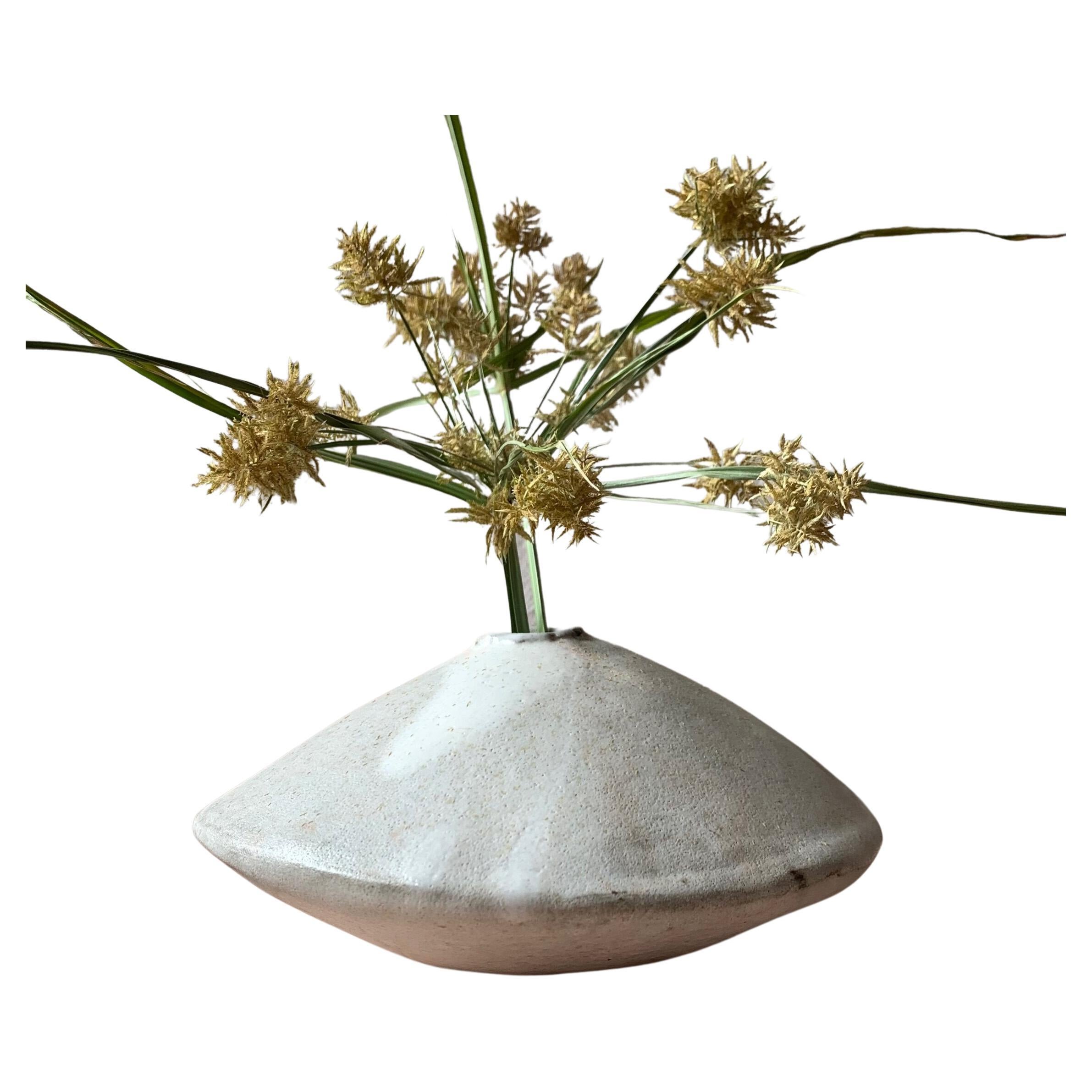 Ikebana Vase, White For Sale