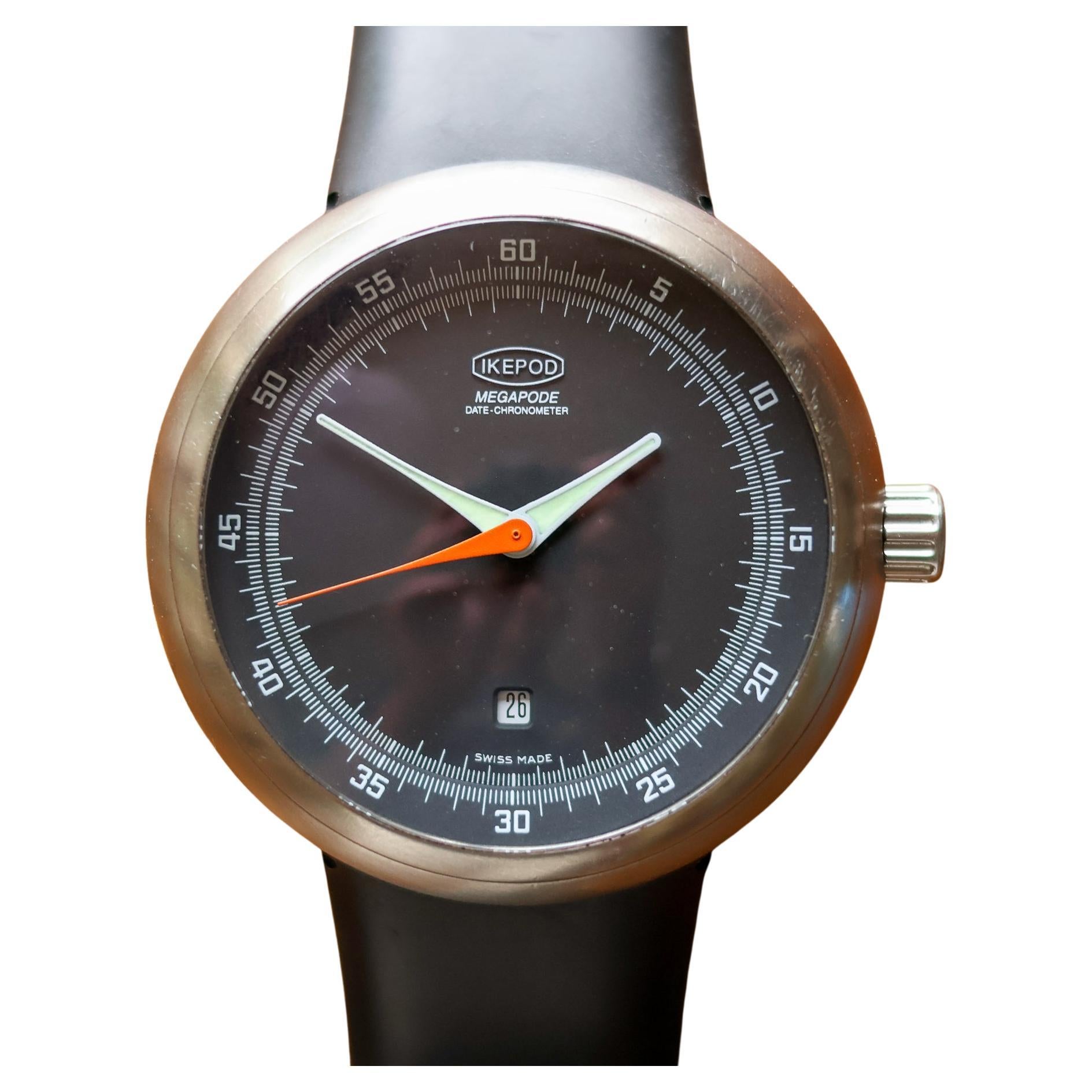 Ikepod Stainless Steel Megapode Date