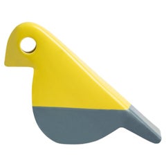IKN 20 Bird Figure cm.15HX20L Yellow/Grey Matt