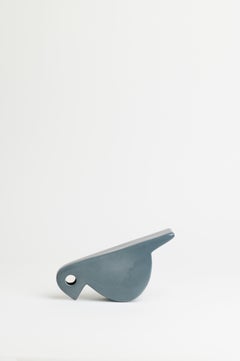 IKN 25 Bird Figure cm.15Hx20L Grey Glossy