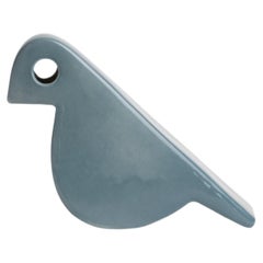 IKN 25 Bird Figure cm.15Hx20L Grey Glossy
