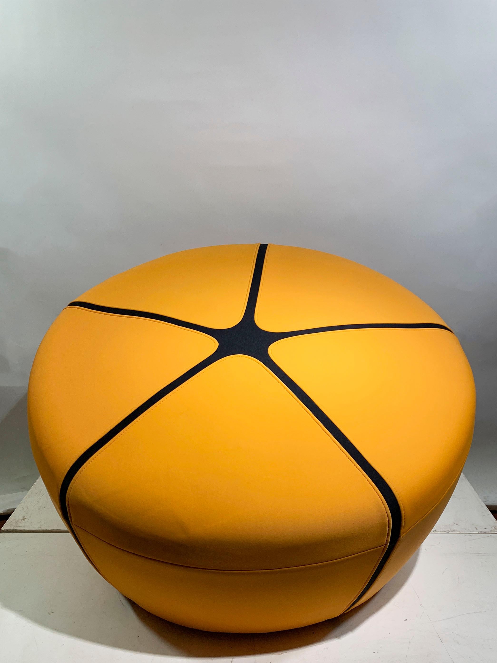 Post-Modern IKO Armchair/Pouf for Steiner Paris Designed by Cécile Makowski For Sale