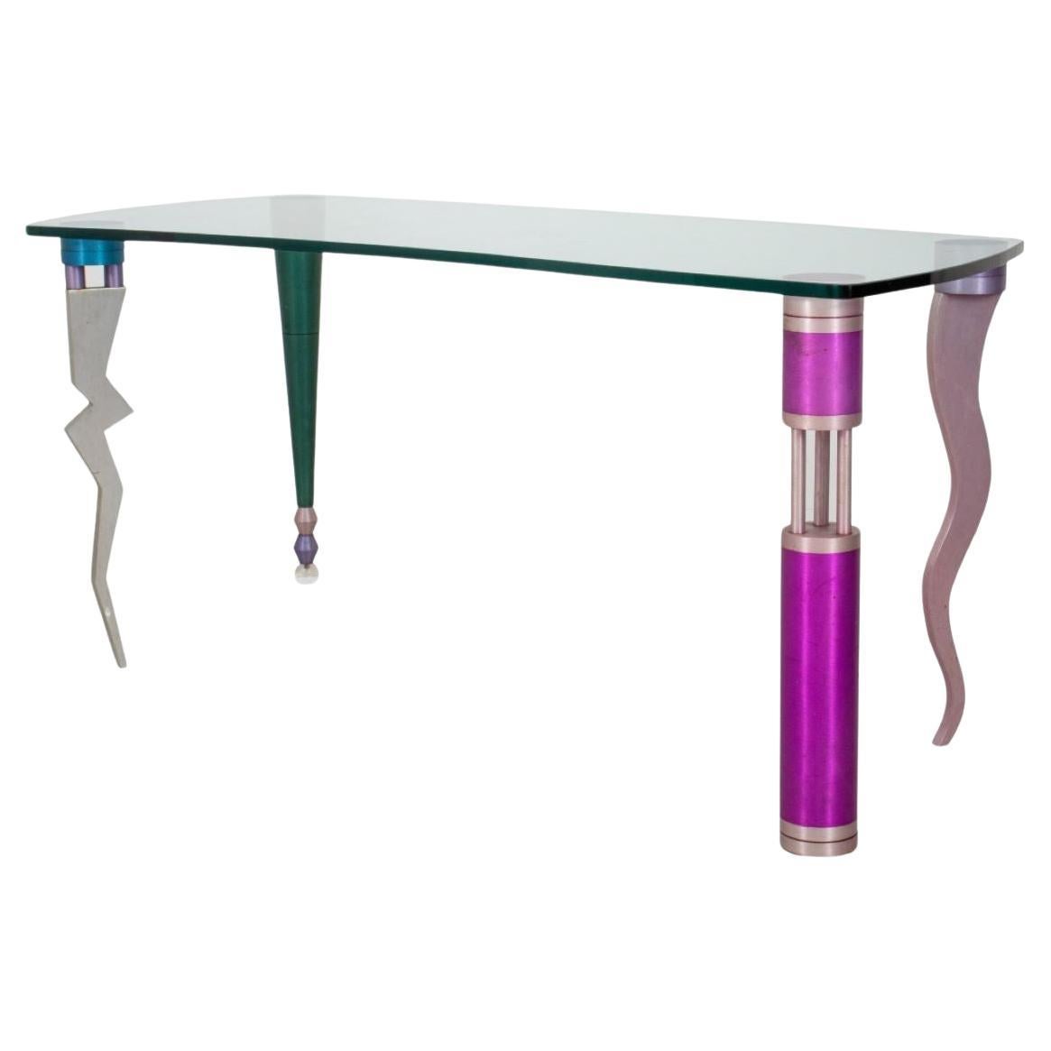 ikons Postmodern Glass Top Desk