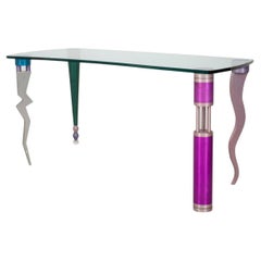 Used ikons Postmodern Glass Top Desk