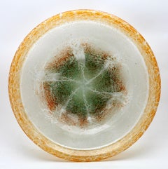 Cuenco de vidrio artístico "Ikora", producido por WMF en Alemania, años 30 por Karl Wiedmann