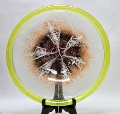 Cuenco de vidrio artístico "Ikora", producido por WMF en Alemania, años 30 por Karl Wiedmann