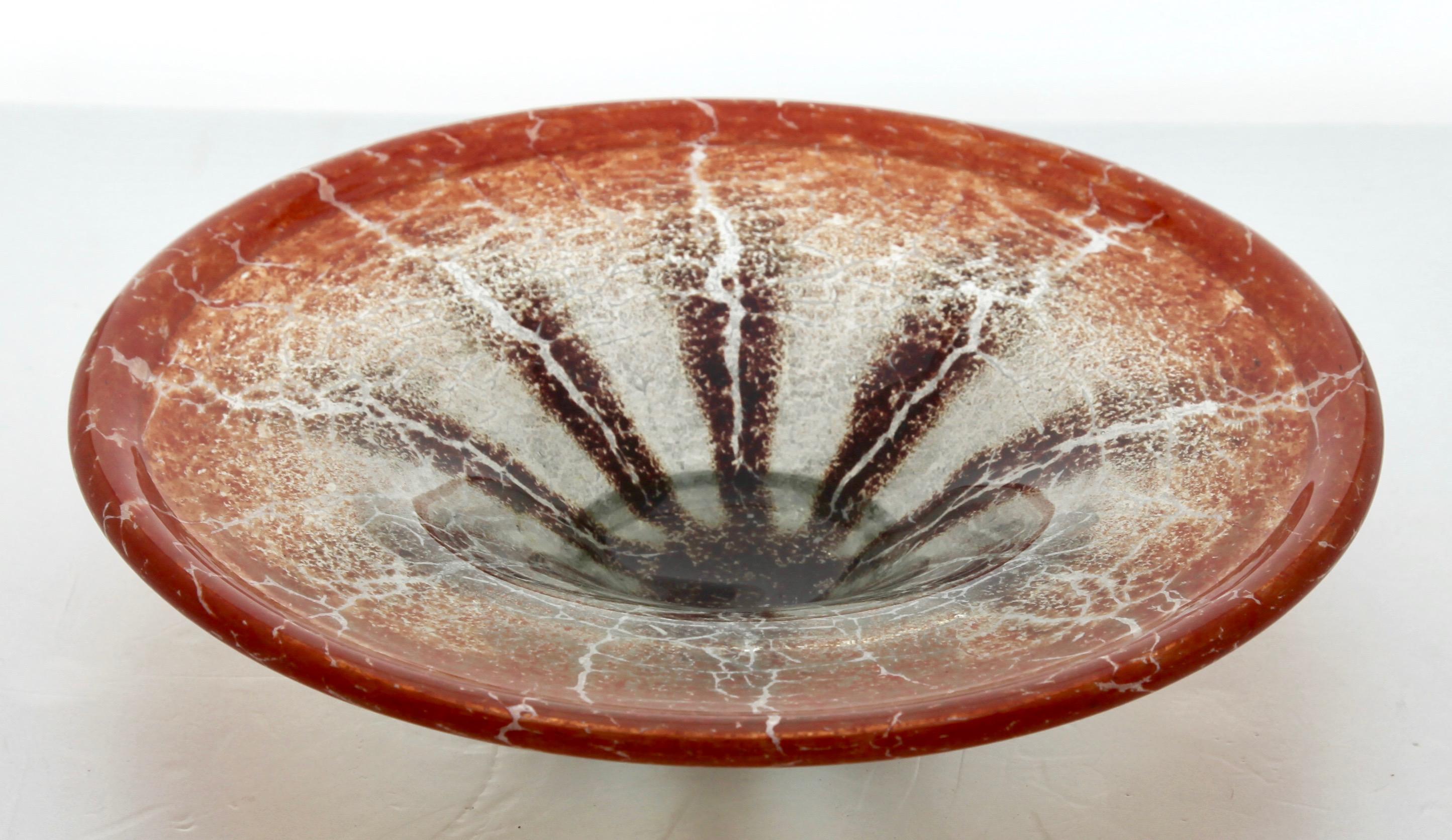 'Ikora' Art Glass Bowl, Produced, by WMF in Germany, 1930s by Karl Wiedmann For Sale 2