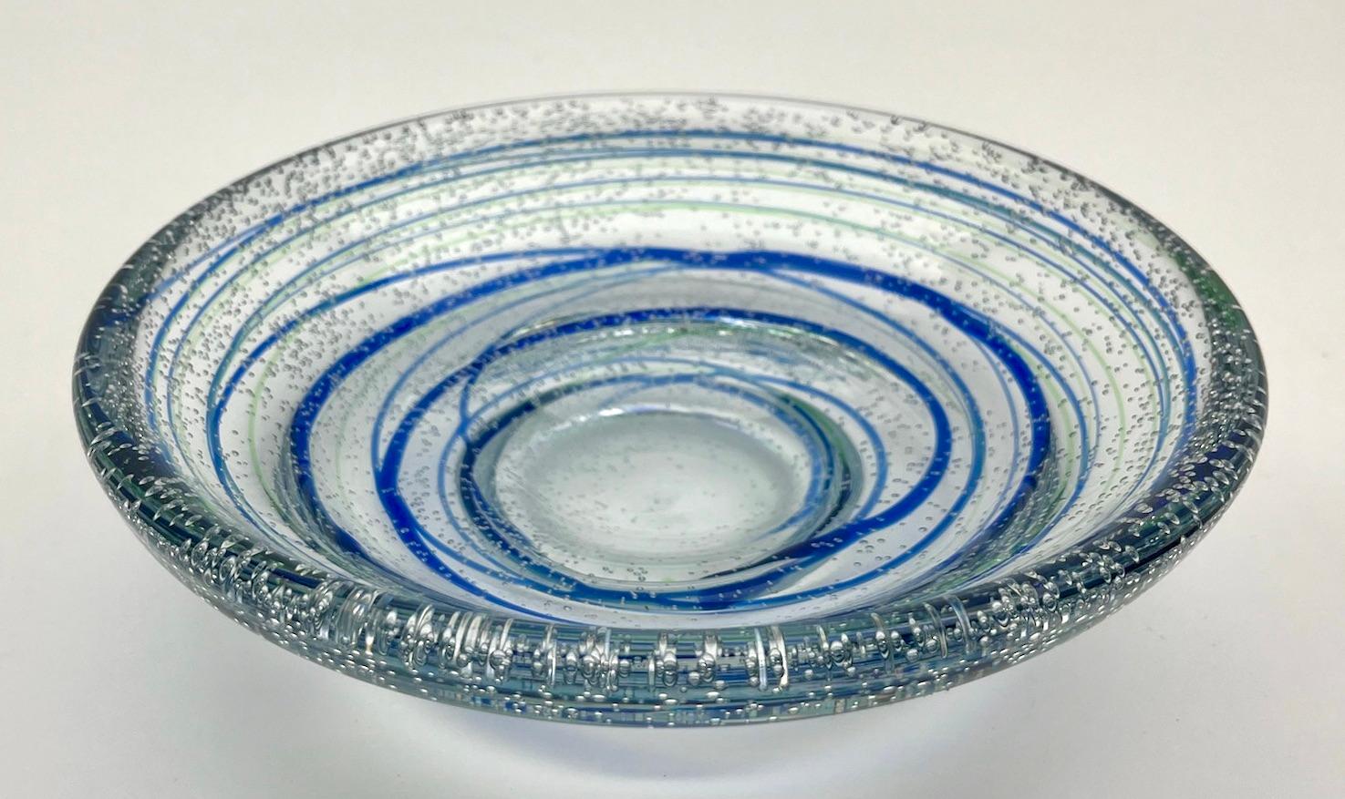 Art Deco Ikora Art Glass Bowl Special Edition by WMF in Germany,  by Karl Wiedmann For Sale