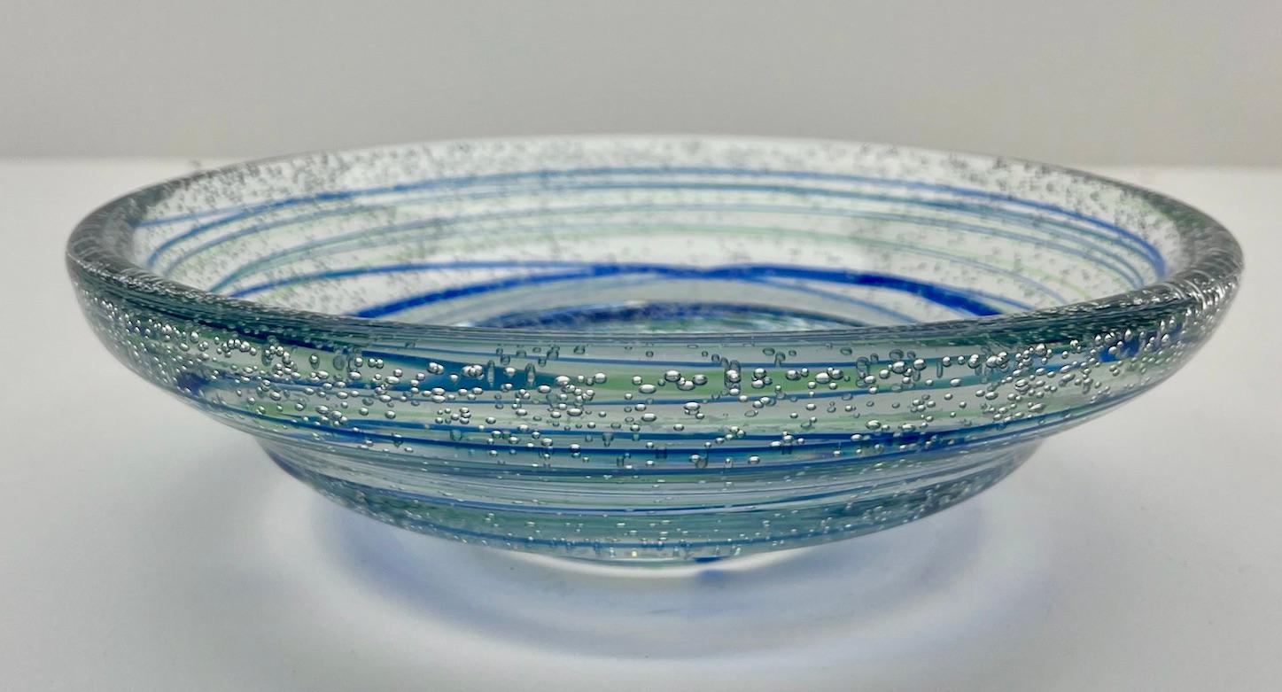 Ikora Art Glass Bowl Special Edition by WMF in Germany,  by Karl Wiedmann In Good Condition For Sale In Verviers, BE