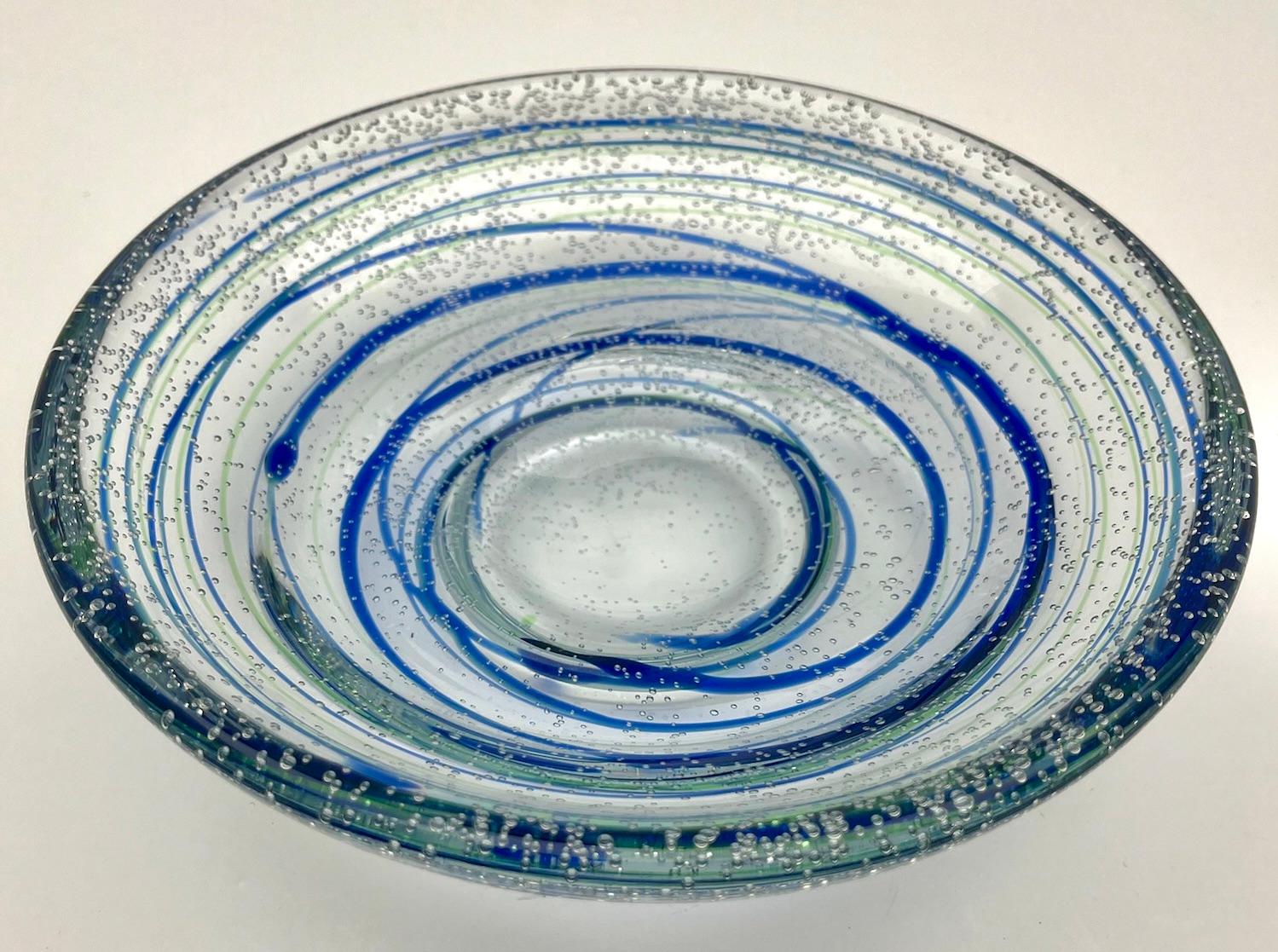 20th Century Ikora Art Glass Bowl Special Edition by WMF in Germany,  by Karl Wiedmann For Sale