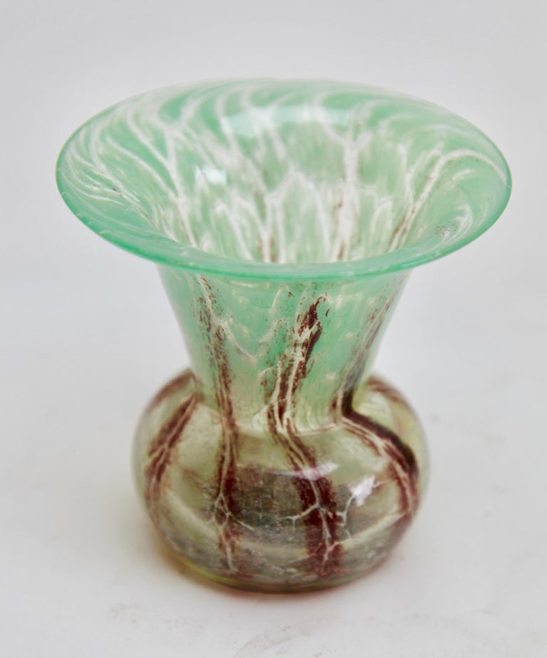 Ikora Art Glass Vase Produced By Wmf In Germany 1930s By Karl