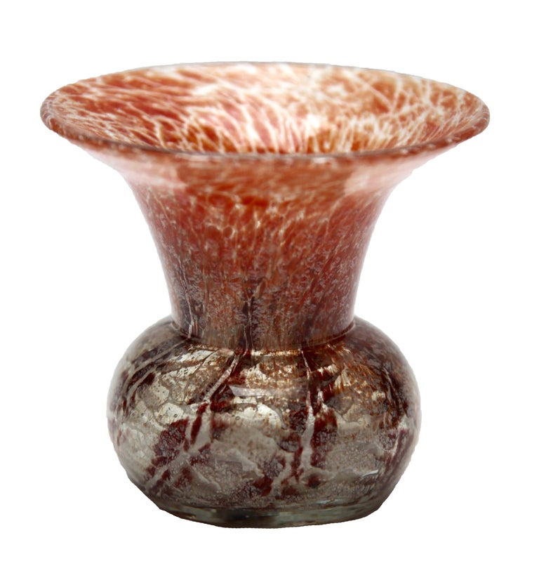 Ikora Art Glass Vase Produced By Wmf In Germany 1930s By Karl