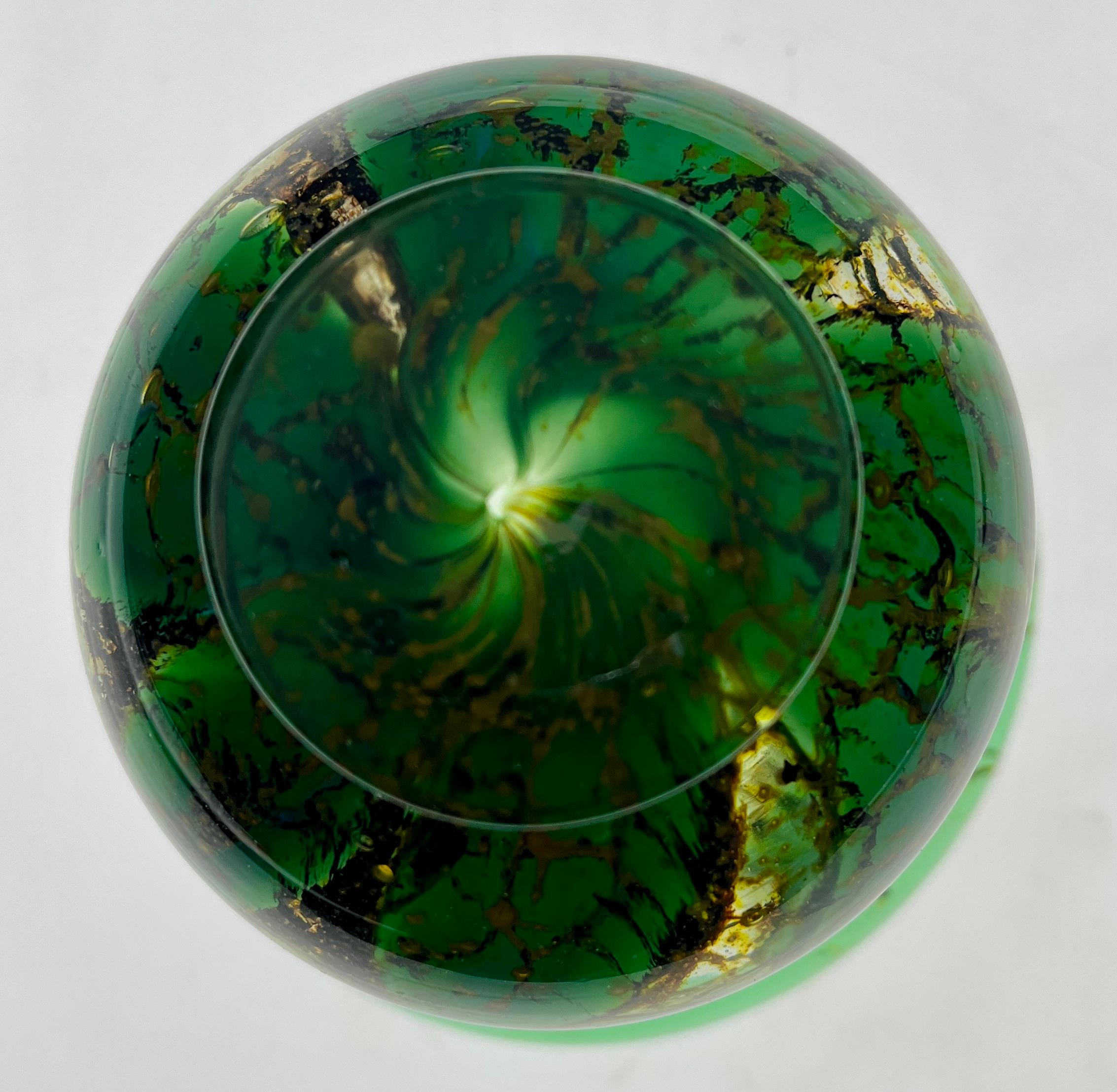 'Ikora' Art Glass Vase, Produced, by WMF in Germany, 1930s by Karl Wiedmann For Sale 3