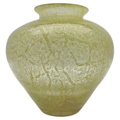 Vase en verre d'art Ikora, produit par WMF en Allemagne, années 1930 par Karl Wiedmann