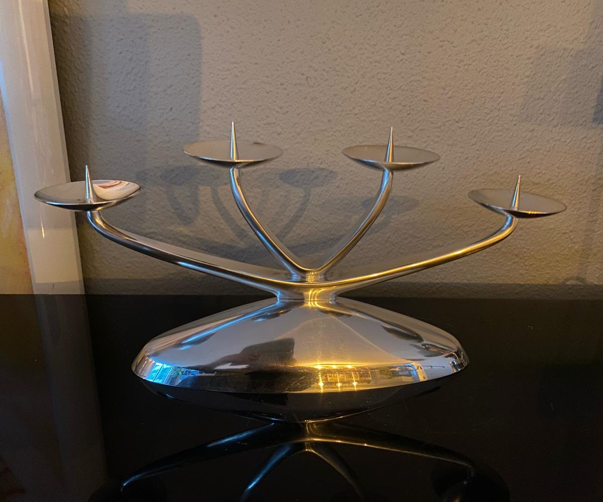 Ikora WMF Candle Holder Art Deco In Good Condition For Sale In Waddinxveen, ZH