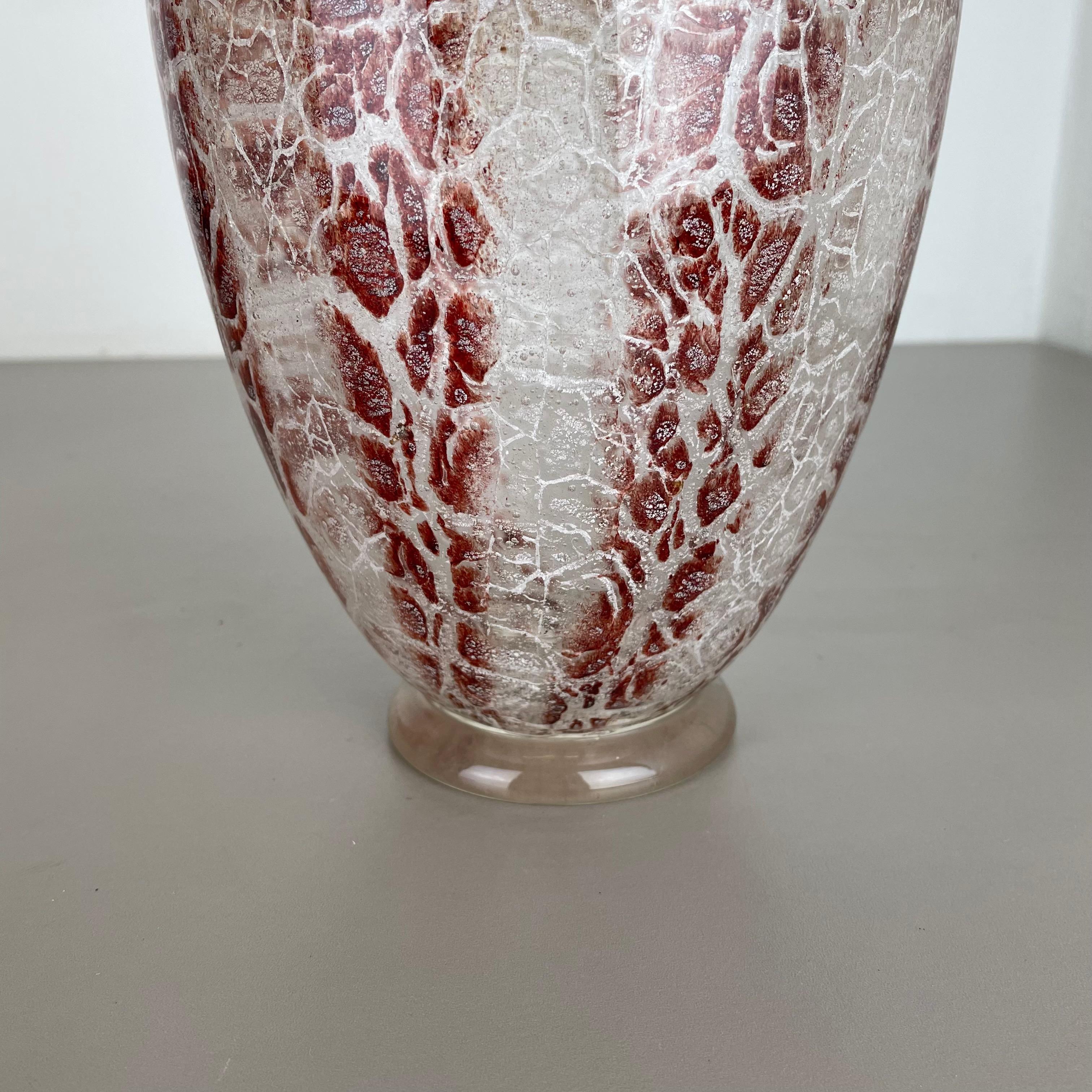 Ikora Glass Vase 2, 3kg by Karl Wiedmann for WMF Germany, 1930s Bauhaus Art Deco For Sale 7