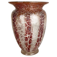 Vintage Ikora Glass Vase 2, 3kg by Karl Wiedmann for WMF Germany, 1930s Bauhaus Art Deco