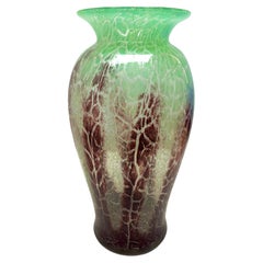'Ikora' Large Art Glass Vase, Produced by WMF in Germany, 1930s by Karl Wiedmann