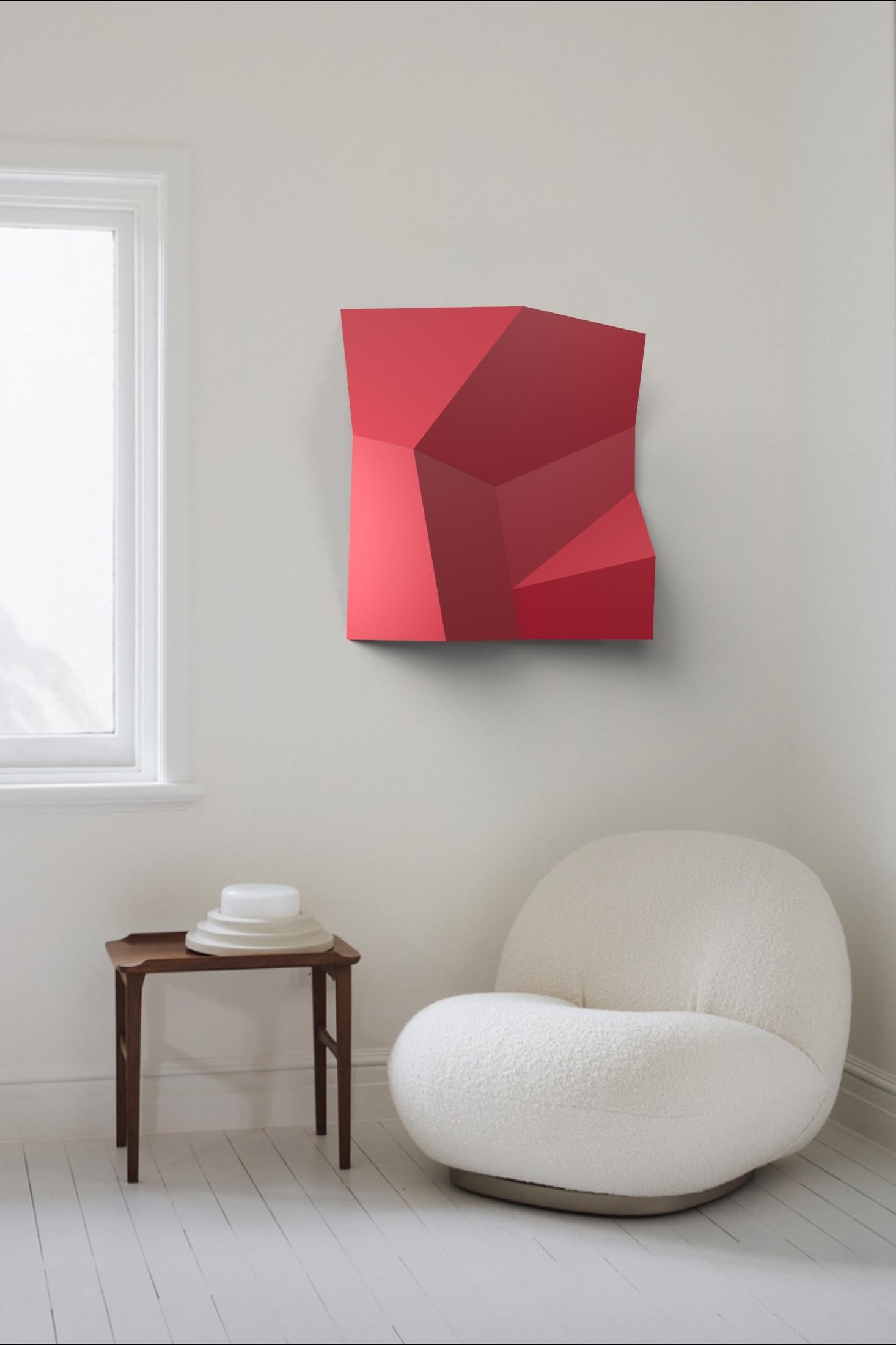 LUCA - Light Wall Steel Abstract Sculpture For Sale 1
