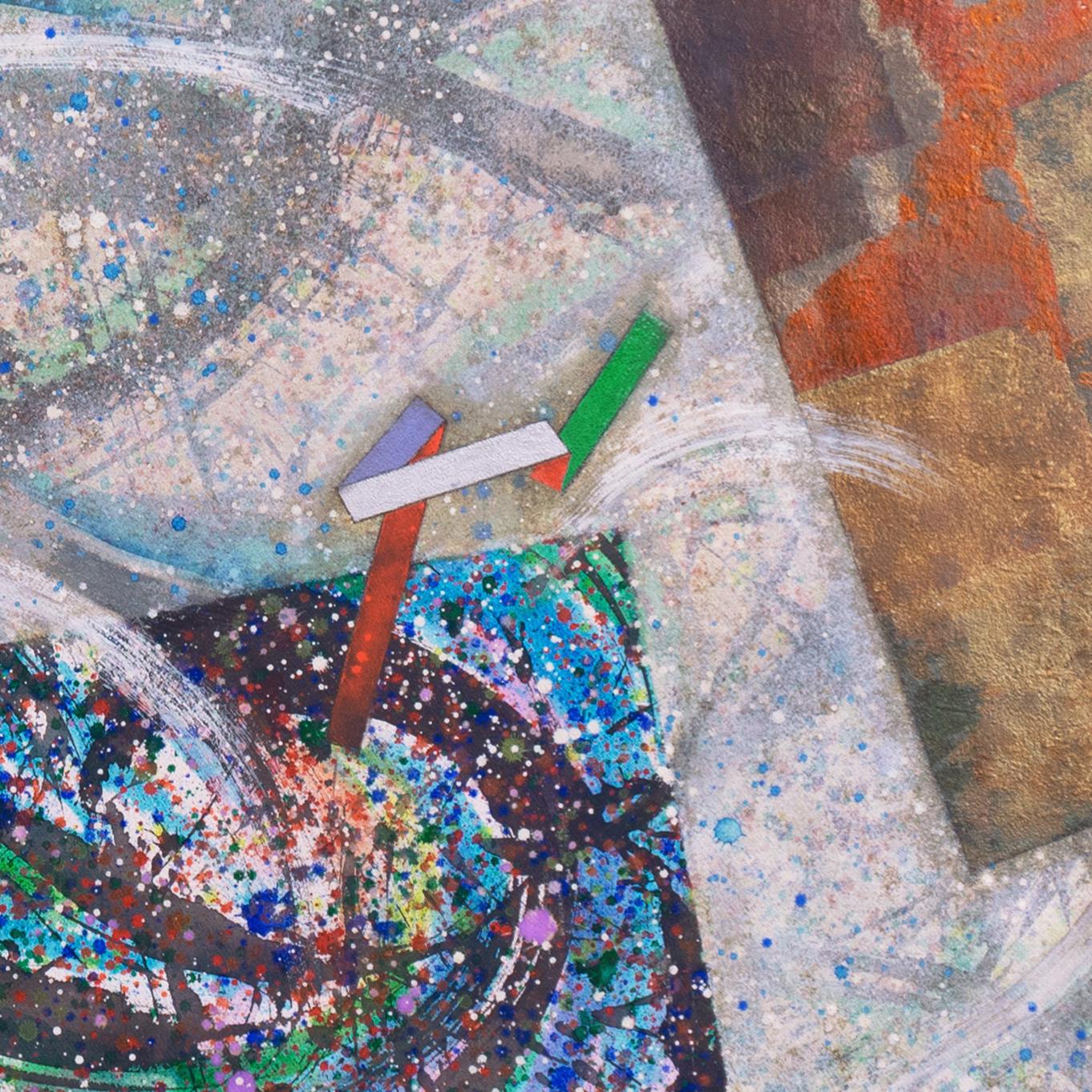 'Large Abstract', Exhibited at Tokyo Museum Of Fine Arts, Japanese Woman Artist For Sale 1