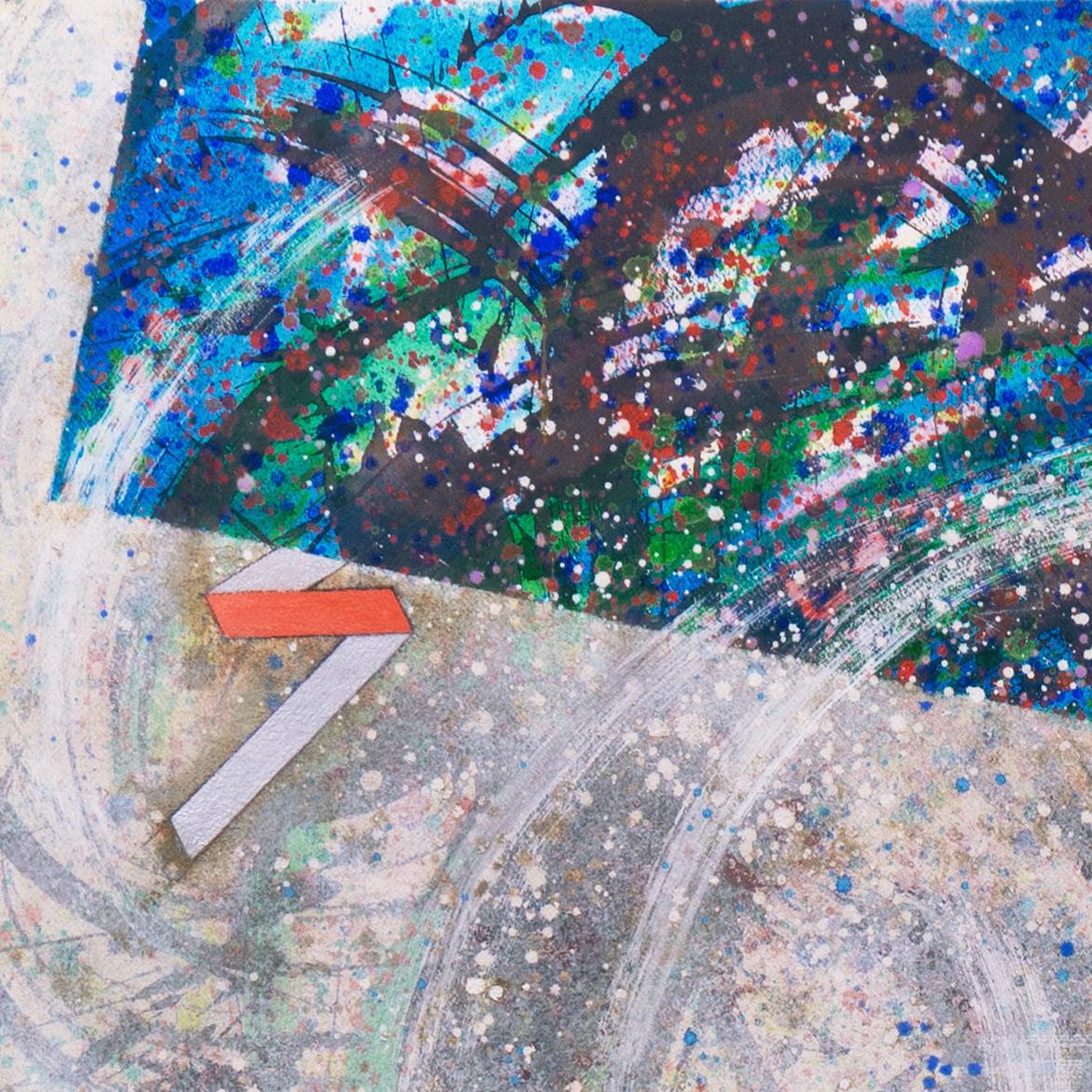 'Large Abstract', Exhibited at Tokyo Museum Of Fine Arts, Japanese Woman Artist For Sale 5