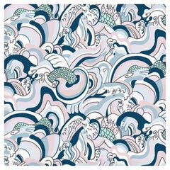 Ikuchi-Japanese Sea Printed Wallpaper, Baby Color-Way