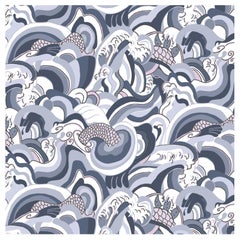 japanese sea wallpaper Ikuchi, Japanese Sea Printed Wallpaper, Water Color Way