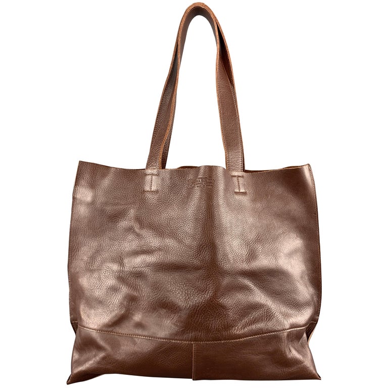 IL BISONTE Brown Leather TALAMONE Tote Handbag at 1stDibs | il bisonte tote