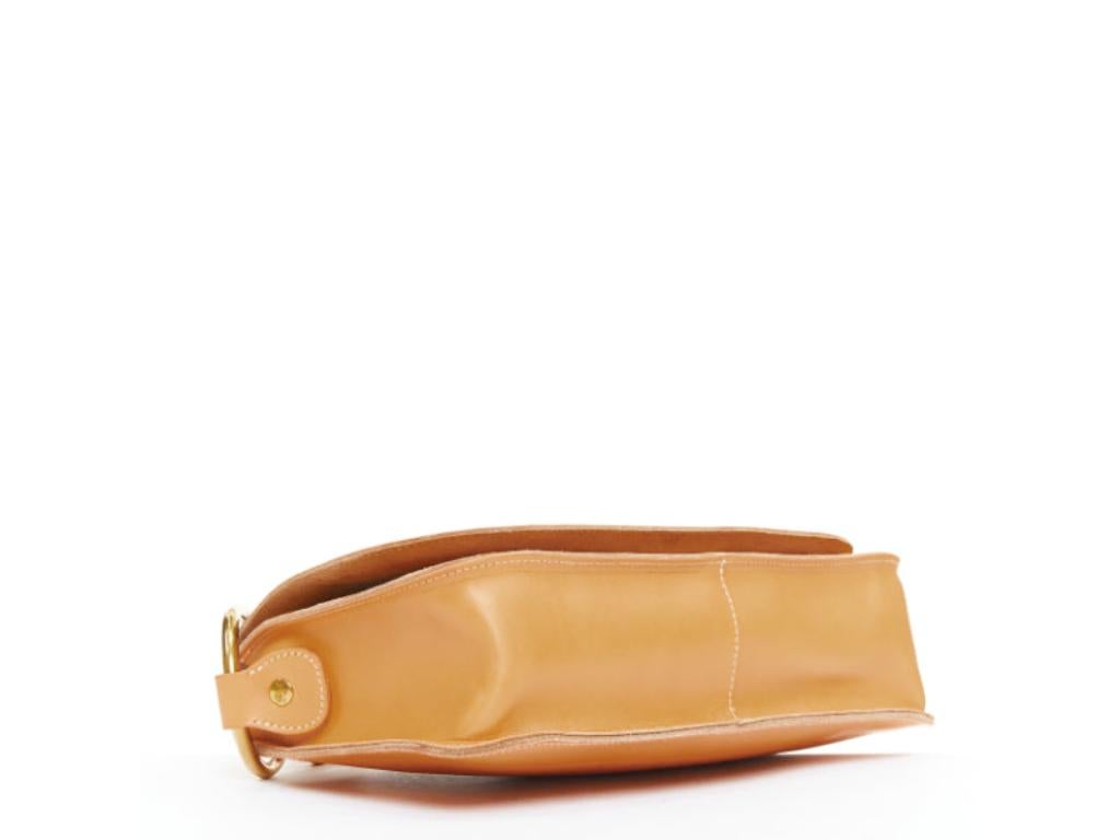 IL BISONTE Salina tan natural leather gold rings crossbody satchel bag en venta 2