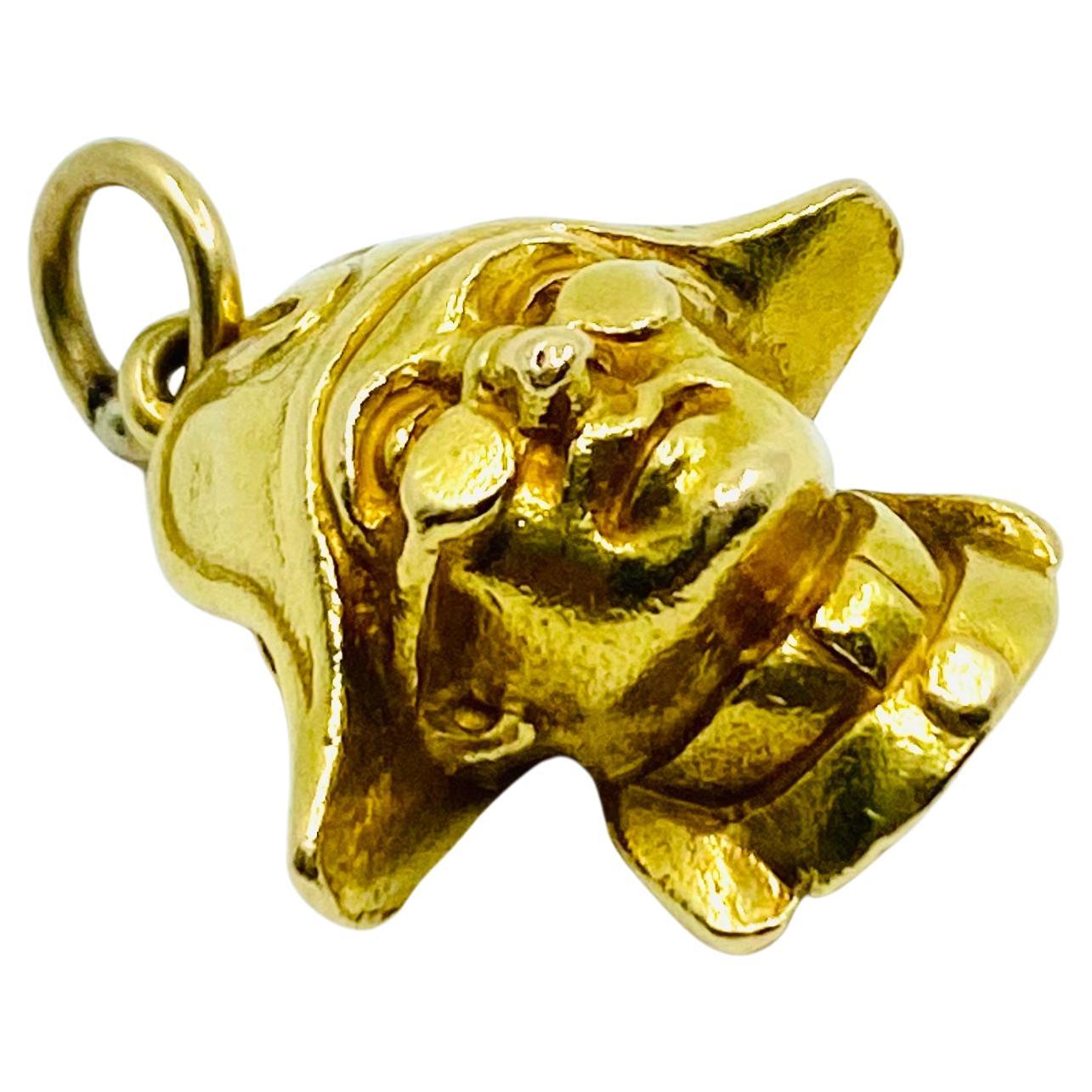 Il Capitano Commedia dell'Arte Pendentif à breloques en or 18k Unisexe en vente