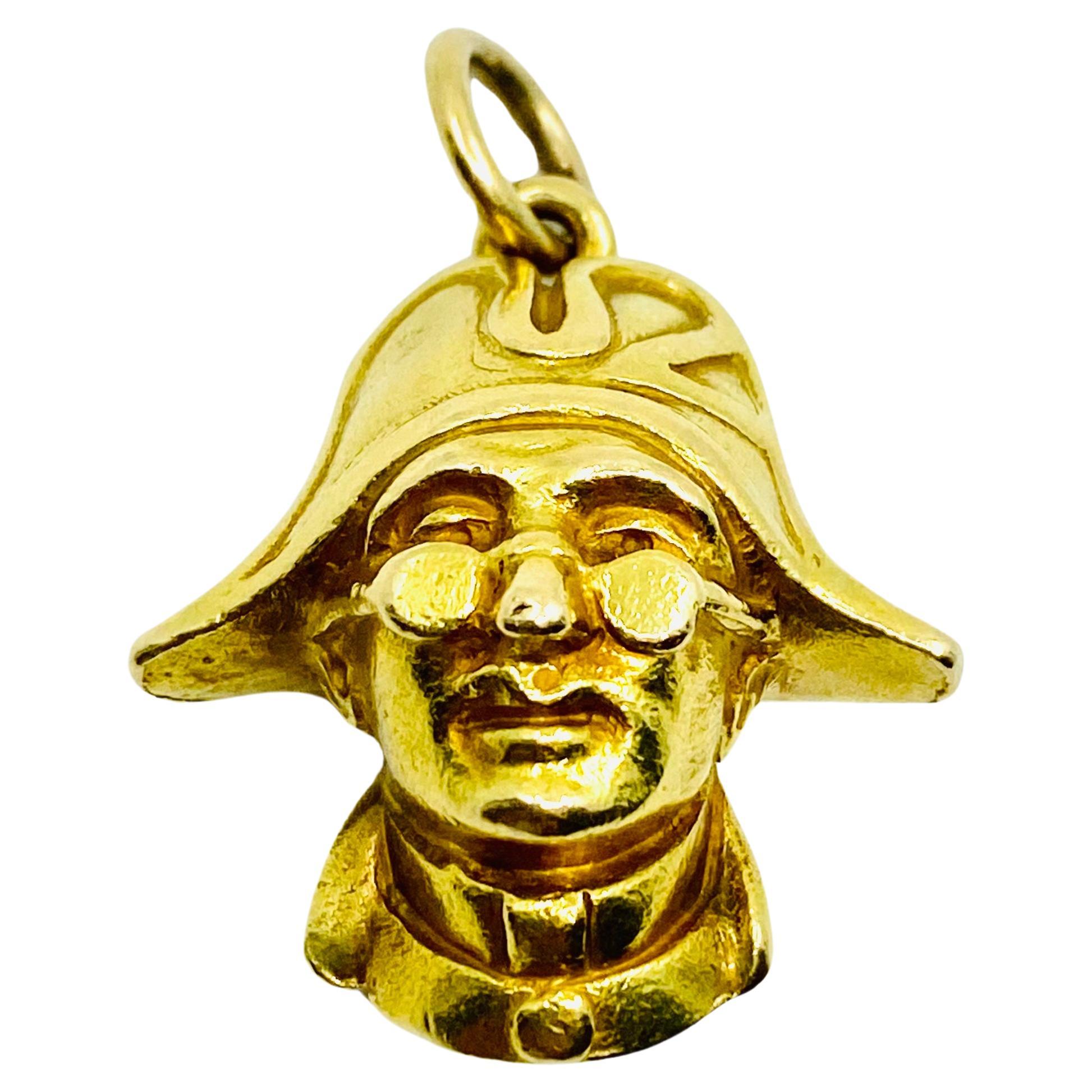Il Capitano Commedia dell'Arte Pendentif à breloques en or 18k