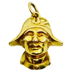 Il Capitano Commedia dell’Arte 18k Gold Charm Pendant